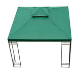 easycomfort easycomfort tetto di ricambio per gazebo da giardino doppio tetto 3x3m