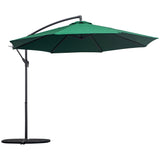 easycomfort easycomfort ombrellone da giardino 3x2 6 m inclinabile con base a croce e manovella in acciaio e poliestere