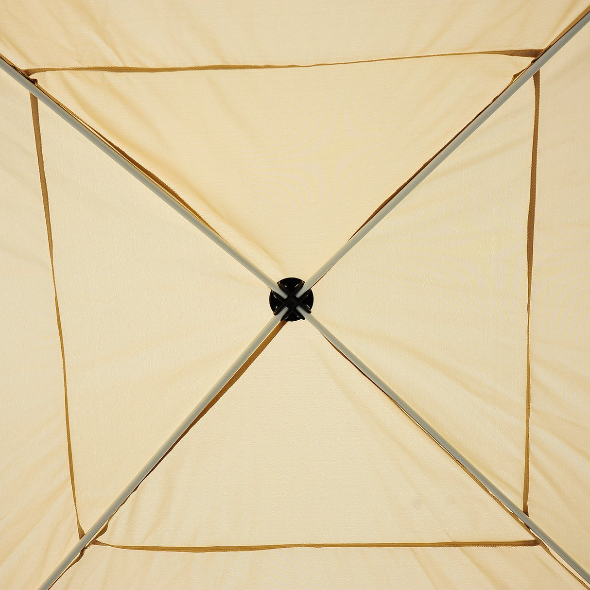 easycomfort easycomfort gazebo impermeabile con pareti rimovibili struttura in acciaio e copertura oxford crema 3x3m