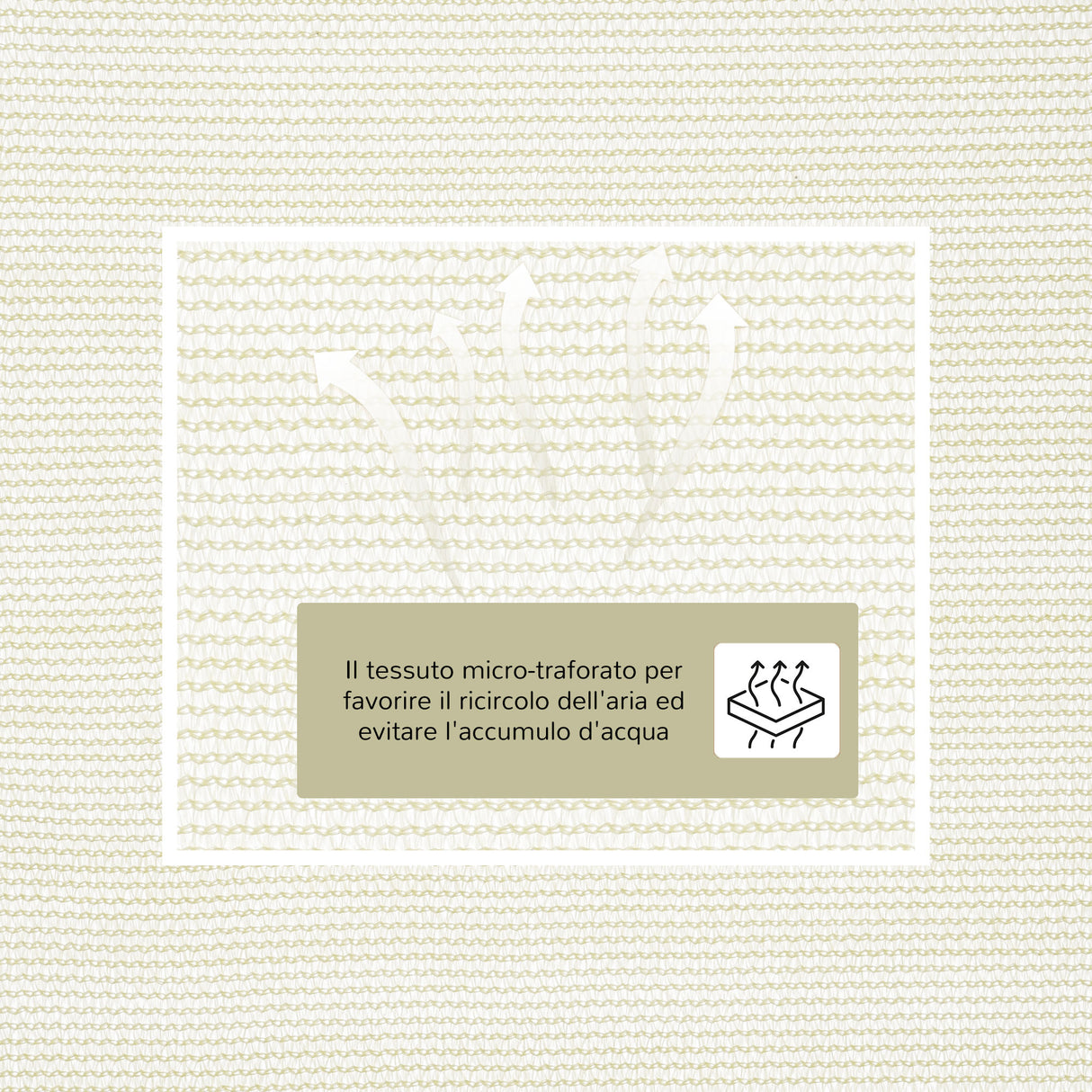 easycomfort easycomfort tenda da sole triangolare a vela bianco crema 3x3x3m