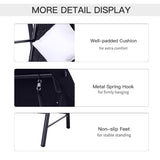 easycomfort easycomfort dondolo 3 posti in rattan e ferro con cuscini e tettuccio parasole nero