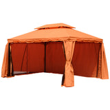 easycomfort easycomfort gazebo di lusso tendone da giardino con tettoia idrorepellente 3x4m