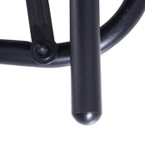 easycomfort easycomfort panchina a dondolo biposto in metallo nero 123x70x87cm