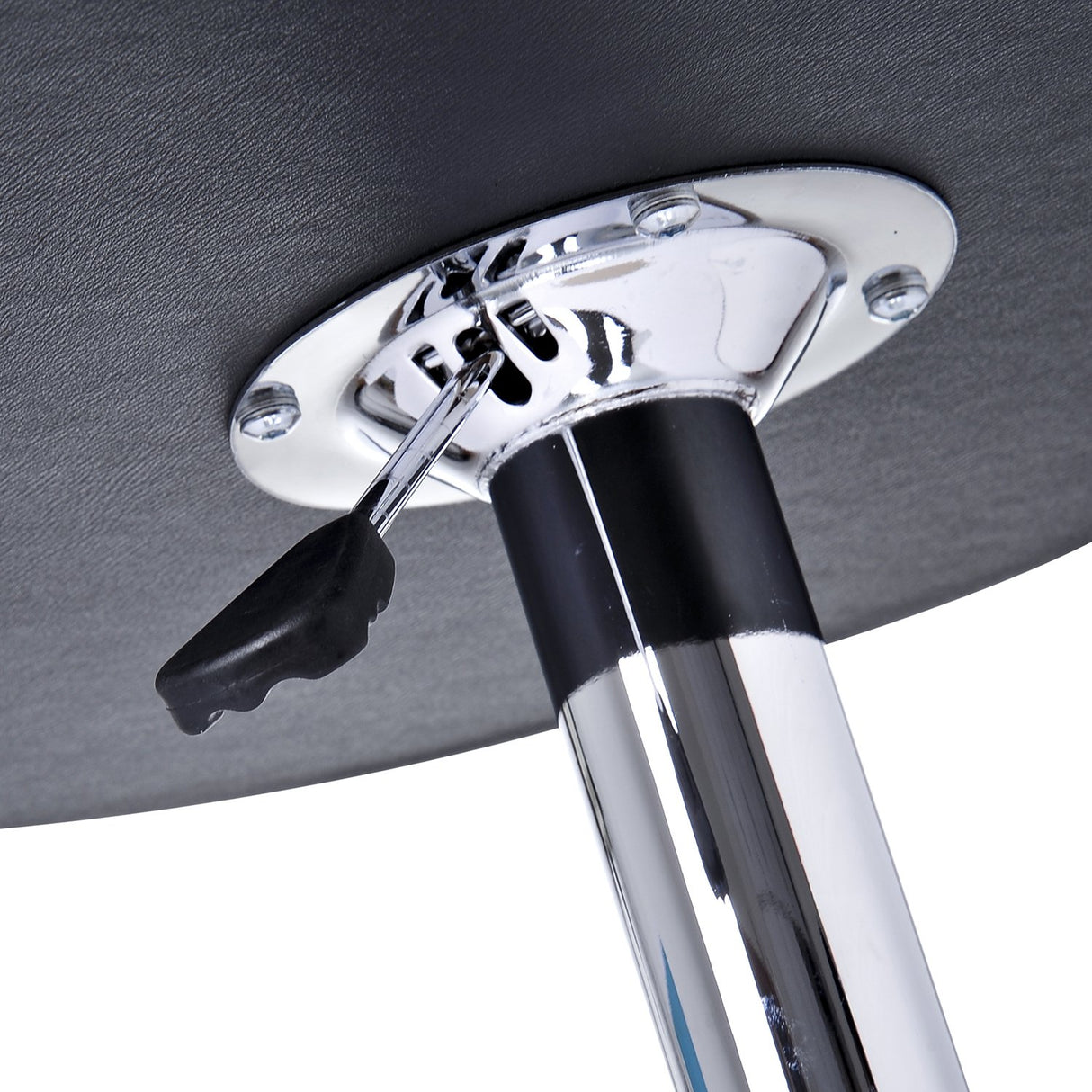 easycomfort easycomfort tavolino da bar cromato tavolo rotondo regolabile in altezza con sistema lift up piano rotondo girevole 360 63x67 93cm ean 8054111841238