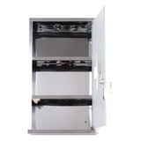 easycomfort easycomfort armadietto medicinali 50x30x18cm cassetta mobile bagno primo soccorso in acciaio inox con serratura ean 8054111845243