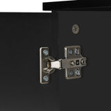 easycomfort easycomfort como mobiletto per soggiorno e camera con 3 ante e 2 cassetti nero lucido antigraffio 106 x 35 x 76 cm ean 8054111847377