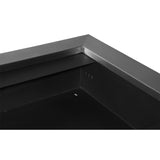 easycomfort easycomfort camino a bioetanolo realizzato in acciaio inox con 2 bruciatori 1.5lt 110x54x14cm