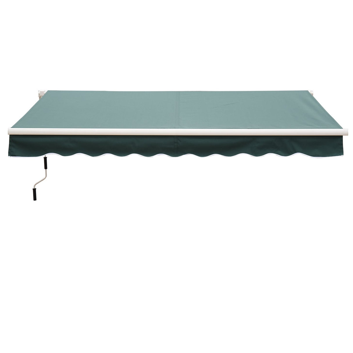easycomfort easycomfort tenda da sole avvolgibile manuale a parete tessuto di poliestere 2.5 2m verde