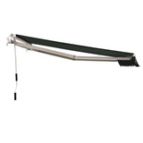 easycomfort easycomfort tenda da sole avvolgibile manuale a parete tessuto di poliestere 2.5 2m verde