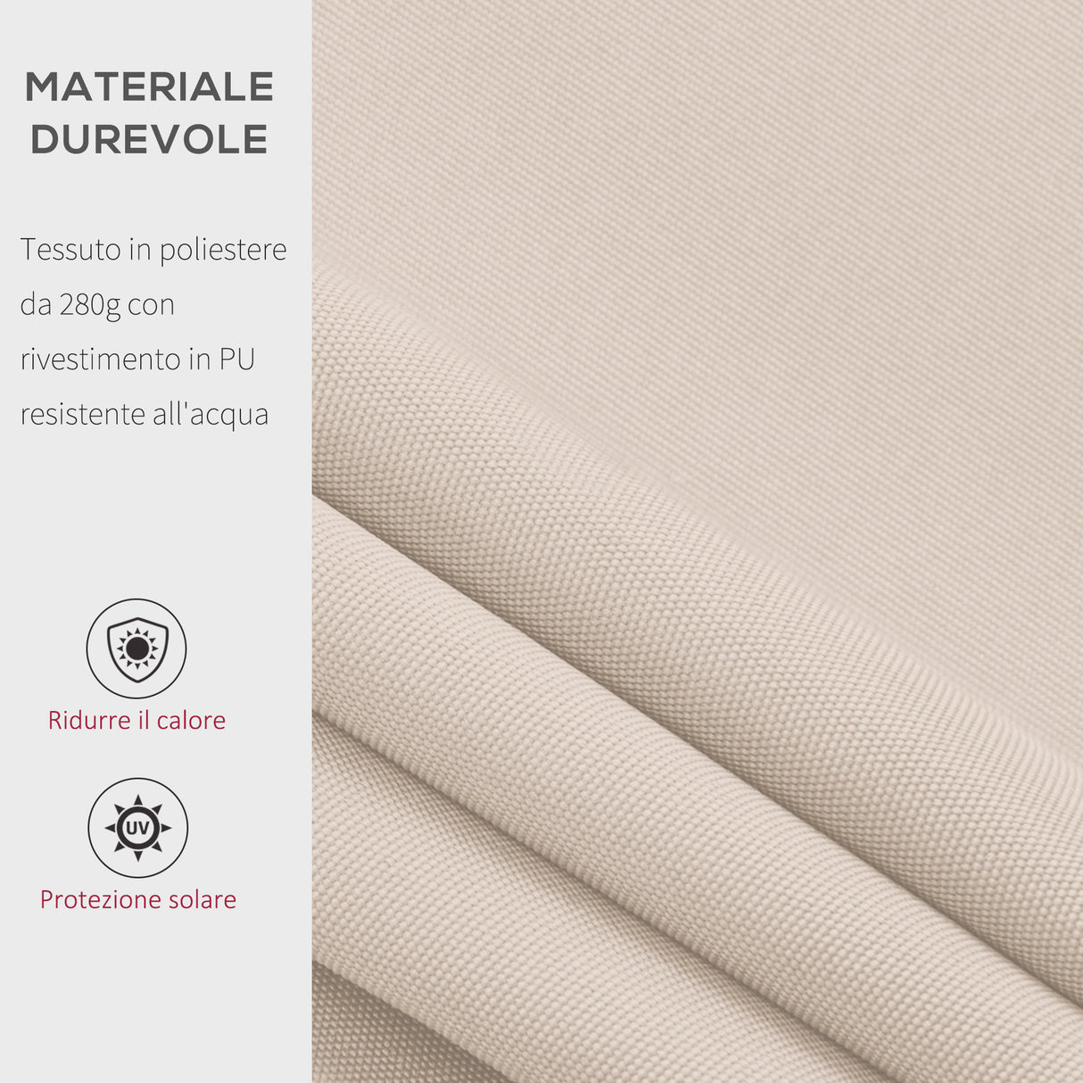 easycomfort easycomfort tenda da sole a bracci per esterno regolazione con manovella 300x250cm