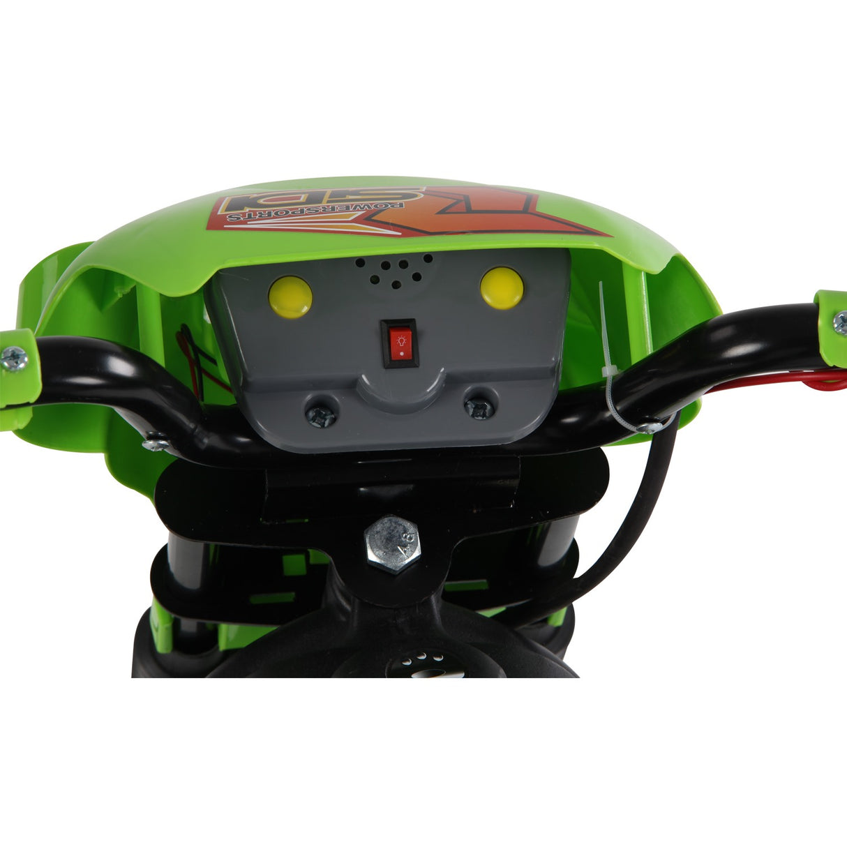 easycomfort easycomfort moto cross elettrica con rotelle verde per bambini 3 anni e piu batteria 6v velocita 2 5kmh 102 x 53 x 66cm