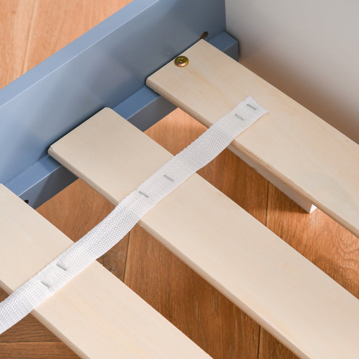 easycomfort easycomfort letto basso per bambini e bambine di 3 anni con sponde lettino blu e bianco 143 x 74 x 59 cm