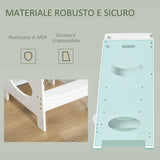 easycomfort easycomfort torre montessoriana per bambini learning tower con altezza regolabile in mdf 40x50x90cm bianco