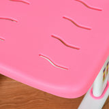 easycomfort easycomfort banco scuola regolabile con sedia per bambini 6 12 anni 70x49 5x80 105 cm rosa