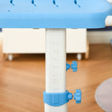 easycomfort easycomfort banco scuola con sedia regolabili in altezza per bambini 6 12 anni cassetto e piano inclinabile a 45 acciaio e mdf blu