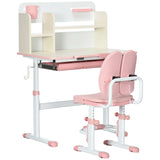 easycomfort easycomfort banco scuola con sedia per bambini 3 12 anni altezza regolabile e piano inclinabile rosa