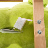 easycomfort easycomfort drago a dondolo in legno per i bambini verde e giallo