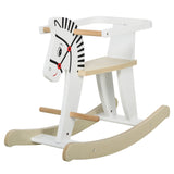 easycomfort easycomfort cavallo a dondolo per bambini 1 3 anni in legno bianco