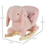 easycomfort easycomfort dondolo giocattolo a forma di coniglio rosa per bambini 18 36 mesi max 40kg suoni realistici e batterie incluse