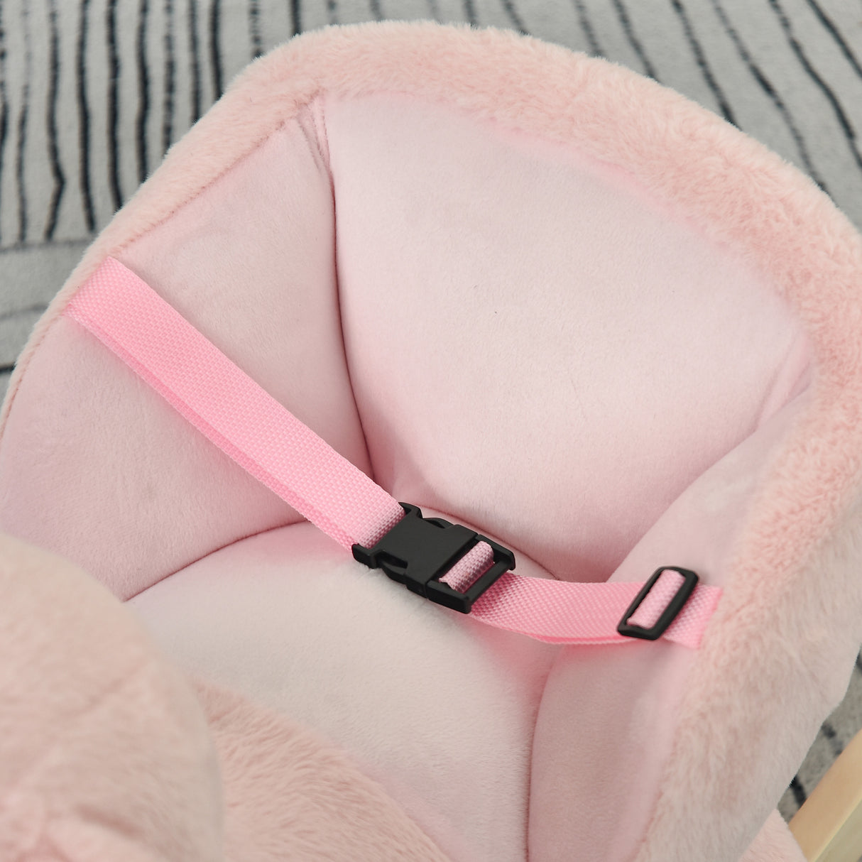 easycomfort easycomfort dondolo giocattolo a forma di coniglio rosa per bambini 18 36 mesi max 40kg suoni realistici e batterie incluse