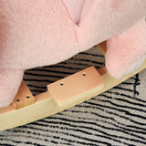 easycomfort easycomfort dondolo giocattolo a forma di coniglio rosa per bambini 18 36 mesi max 40kg suoni realistici e batterie incluse
