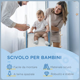easycomfort easycomfort scivolo per bambini 18 36 mesi in pe e pp a tema spaziale con scale antiscivolo 157x46 5x80 cm