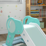 easycomfort easycomfort scivolo per bambini pieghevole in plastica eta 18 mesi 3 anni 102x53x53cm verde