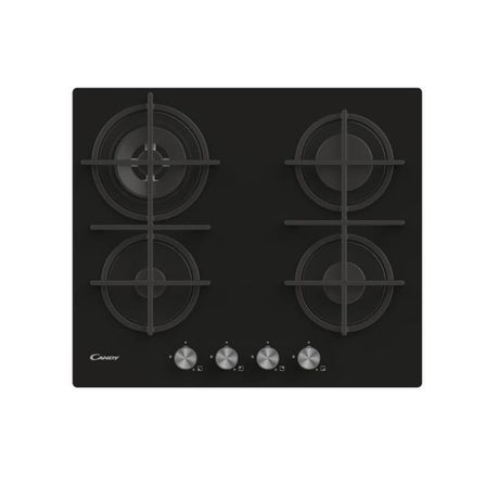 candy piano cottura a gas candy cvg6br4wpb 4 fuochi l595xp51 vetro temperato nero ean 8016361997479