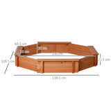 easycomfort easycomfort sabbiera per bambini in legno con sedili e copertura eta 3 8 anni 139 5x139 5x21 5cm