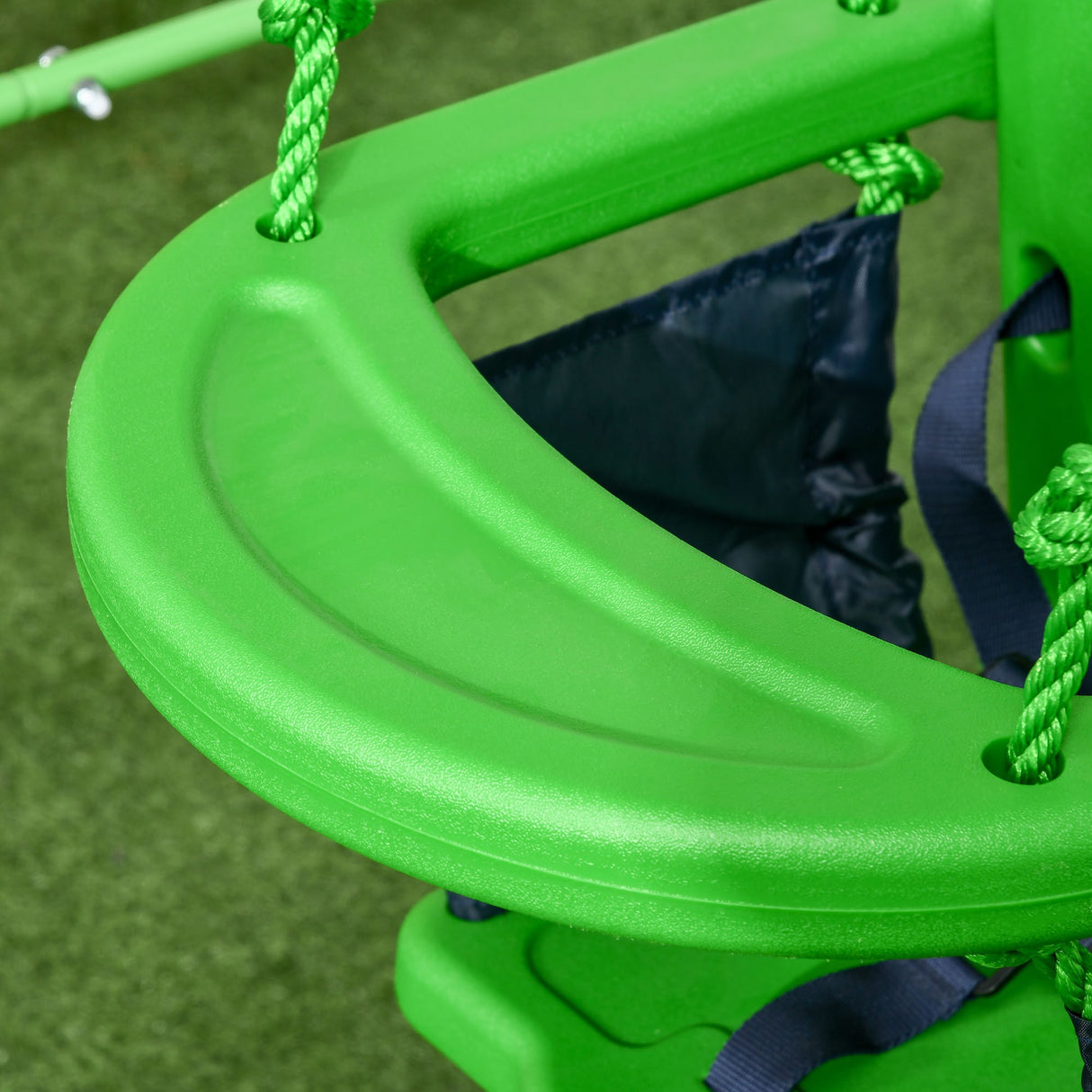 easycomfort easycomfort altalena per bambini 6 36 mesi da giardino e salotto in acciaio e pe 122x146x122 cm verde