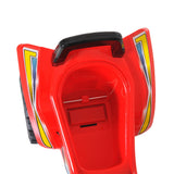 easycomfort easycomfort quad giocattolo per bambini con clacson musica e luci 60x38x42 cm in pp rosso