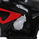 easycomfort easycomfort moto elettrica per bambini max 20kg con licenza bmw 3 ruote batteria ricaricabile 6v bianco rosso 66x37x44cm