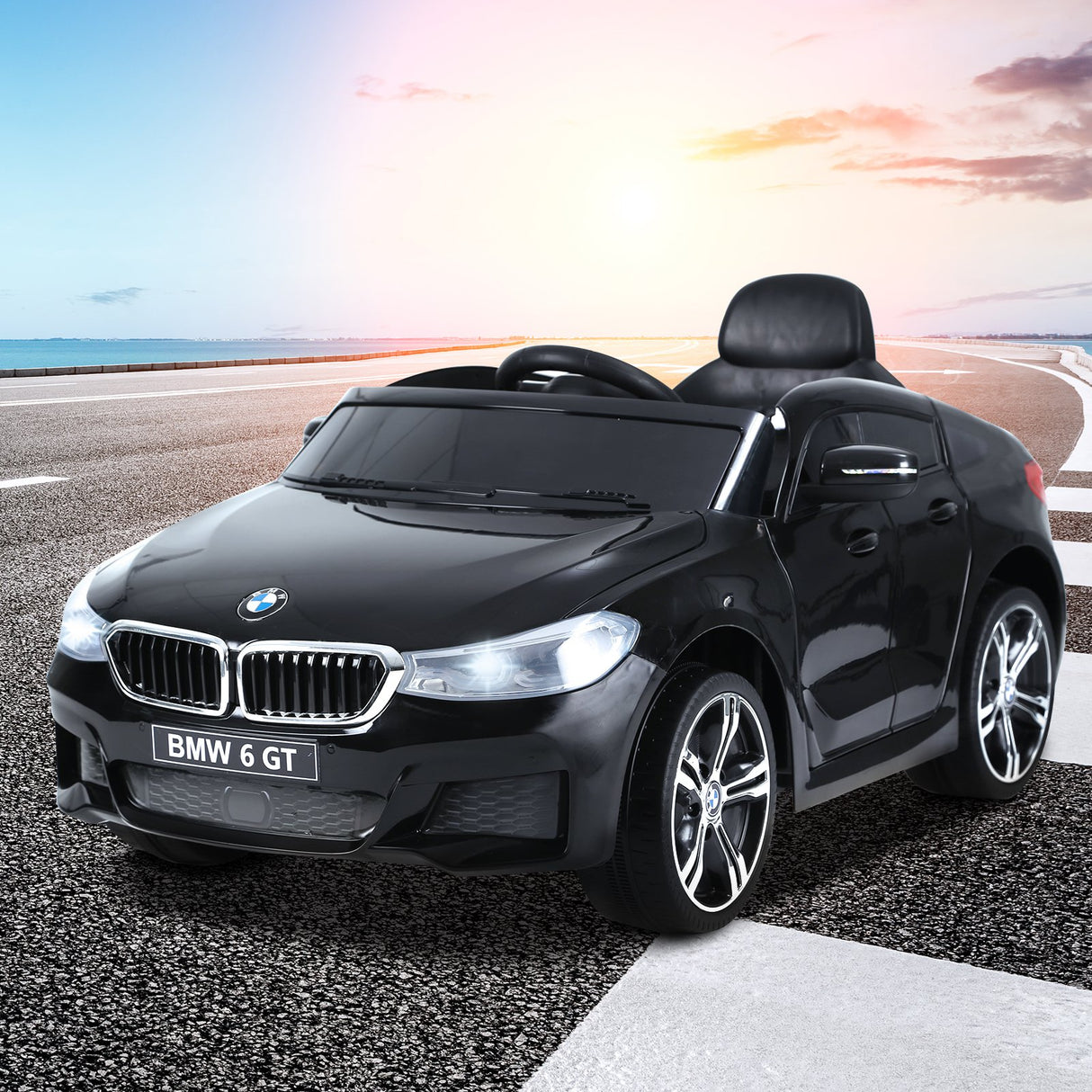 easycomfort easycomfort macchina auto elettrica 6 v con telecomando per bambini pp 106 x 64 x 51 cm nero