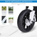 easycomfort easycomfort moto elettrica per bambini da 6v con rotelle e fari in pp e metallo 105x52 3x62 3 cm azzurro e nero
