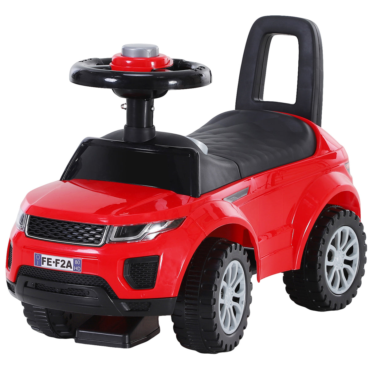 easycomfort easycomfort macchina cavalcabile giocattolo per bambini 12 36 mesi macchina a spinta con vano contenitore e schienale rossa