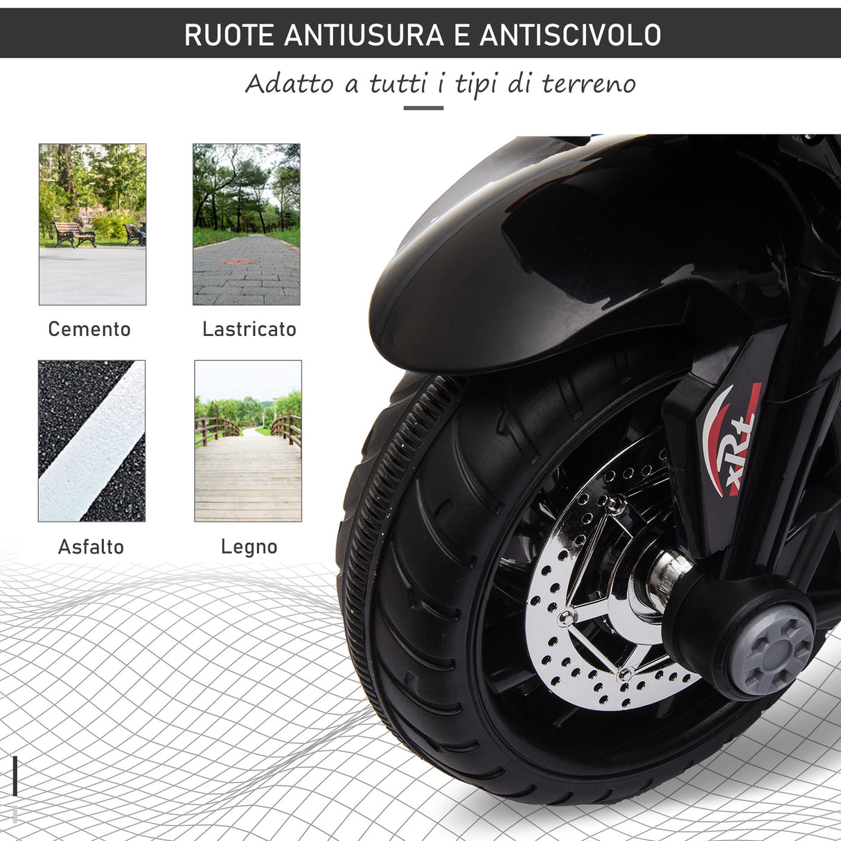 easycomfort easycomfort moto elettrica per bambini 3 5 anni max 25kg con luci musica batteria 6v e velocita 3kmh 86cmx42cmx52cm nera