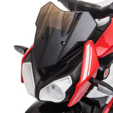 easycomfort easycomfort moto elettrica per bambini 3 5 anni max 25kg con luci musica batteria 6v e velocita 3kmh 86cmx42cmx52cm rossa