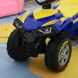 easycomfort easycomfort quad giocattolo per bambini 18 36 mesi con licenza goodyear con luci e suoni realistici blu e giallo 60x31x42cm