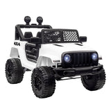 easycomfort easycomfort macchina elettrica per bambini jeep fuoristrada con telecomando e 2 velocita 100x65x72 cm bianco