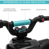 easycomfort easycomfort quad elettrico per bambini 18 36 mesi con batteria ricaricabile da 6v 72x40x45 5 cm nero