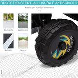 easycomfort easycomfort quad elettrico per bambini 18 36 mesi con batteria ricaricabile da 6v 72x40x45 5 cm nero