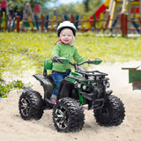 easycomfort easycomfort quad per bambini elettrico 12v con fari e batteria ricaricabile eta 3 5 anni 100x65x73cm verde