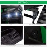 easycomfort easycomfort quad per bambini elettrico 12v con fari e batteria ricaricabile eta 3 5 anni 100x65x73cm verde