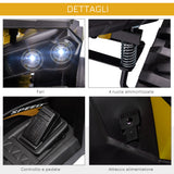 easycomfort easycomfort quad per bambini elettrico 12v con fari e batteria ricaricabile eta 3 5 anni 100x65x73cm giallo