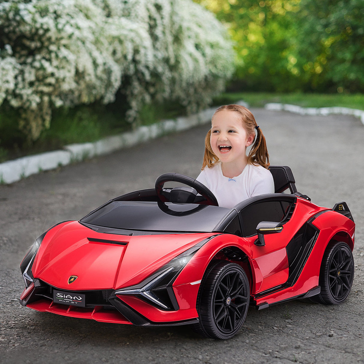 easycomfort easycomfort macchina elettrica per bambini 12v con fari e musica telecomando e velocita 3 5kmh eta 3 5 anni 108x62x40cm rosso
