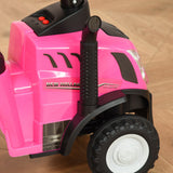 easycomfort easycomfort trattore per bambini cavalcabile con rimorchio rastrello e pala gioco educativo per bimbi 12 36 mesi 91x29x44cm rosa