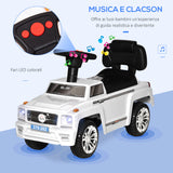easycomfort easycomfort macchina giocattolo cavalcabile fuoristrada per bambini con fari e musiche integrate eta 18 36 mesi 68x30 5x41 5cm bianco