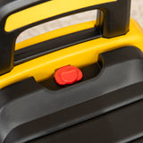 easycomfort easycomfort ruspa giocattolo per bambini 1 3 anni con escavatore e spazio portaoggetti 78x29 5x54 cm giallo e nero