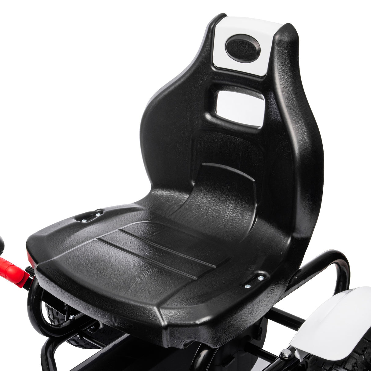 easycomfort easycomfort go kart a pedali per bambini 5 12 anni in plastica e metallo con sedile regolabile e freno a mano 121x58x61 cm