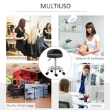 easycomfort easycomfort set 2 sgabelli girevoli con ruote altezza regolabile e rivestimento similpelle pu 38x38x57 72cm